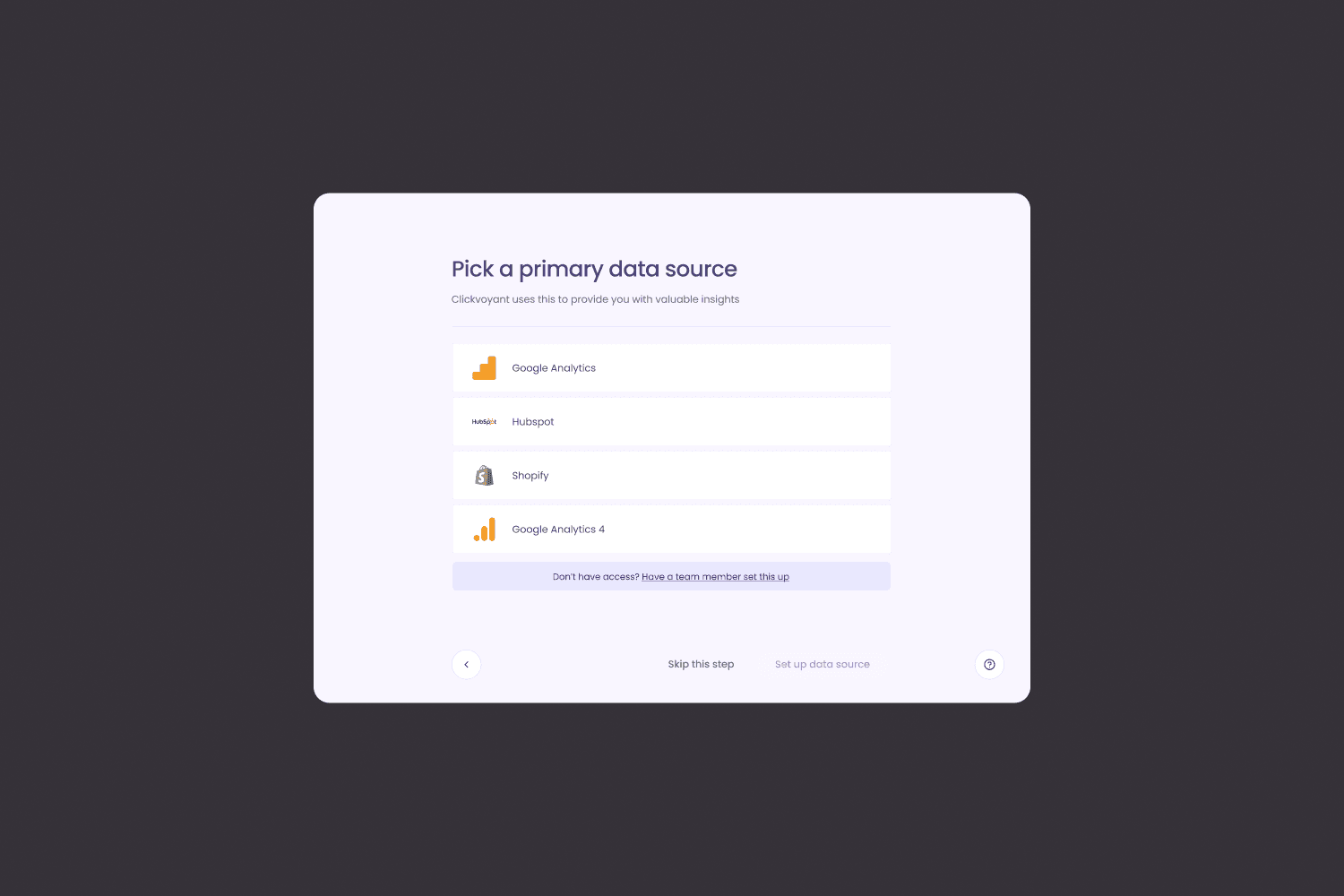 Clickvoyant digital product design screen, image 8